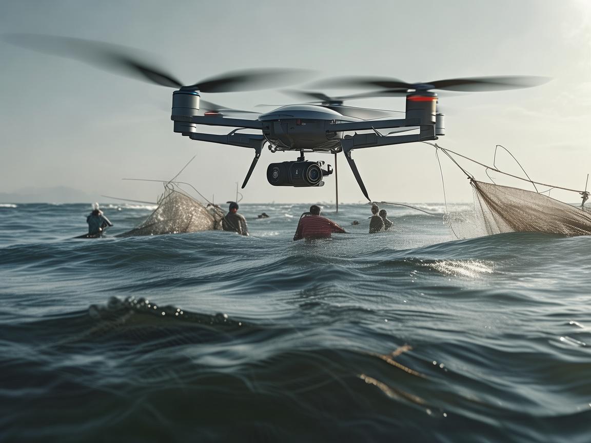 无人机助力渔民，保障飞行稳定