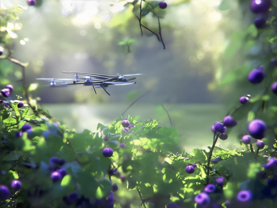 桑葚园上的稳定之翼——无人机飞行探秘