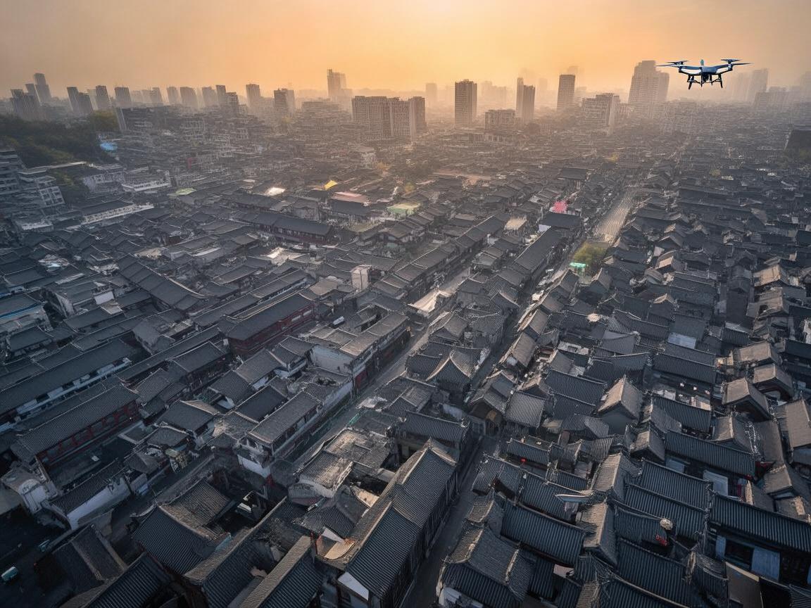 开封上空，无人机稳定飞行探秘