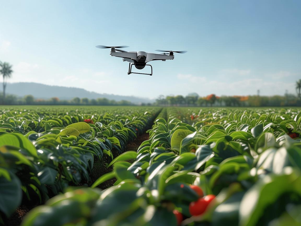 无人机下的西瓜田稳飞记